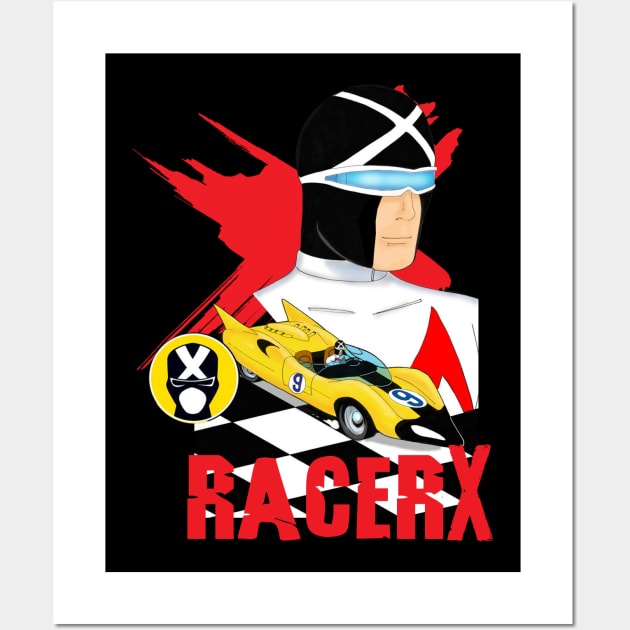 racer x speed racer retro Wall Art by Claessens_art